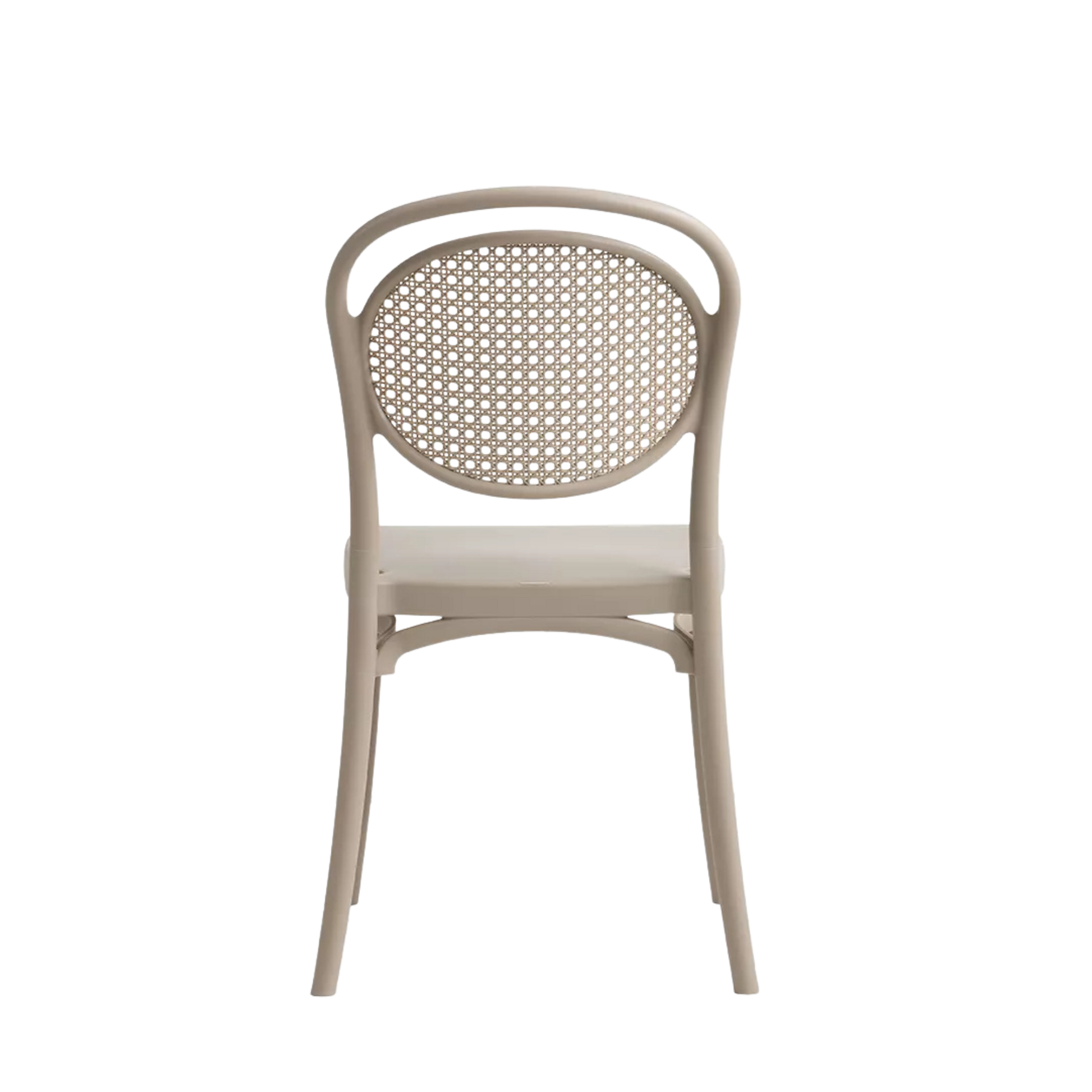 Sera Caffe/Bistro Polypropylene Stacking Chair Cream