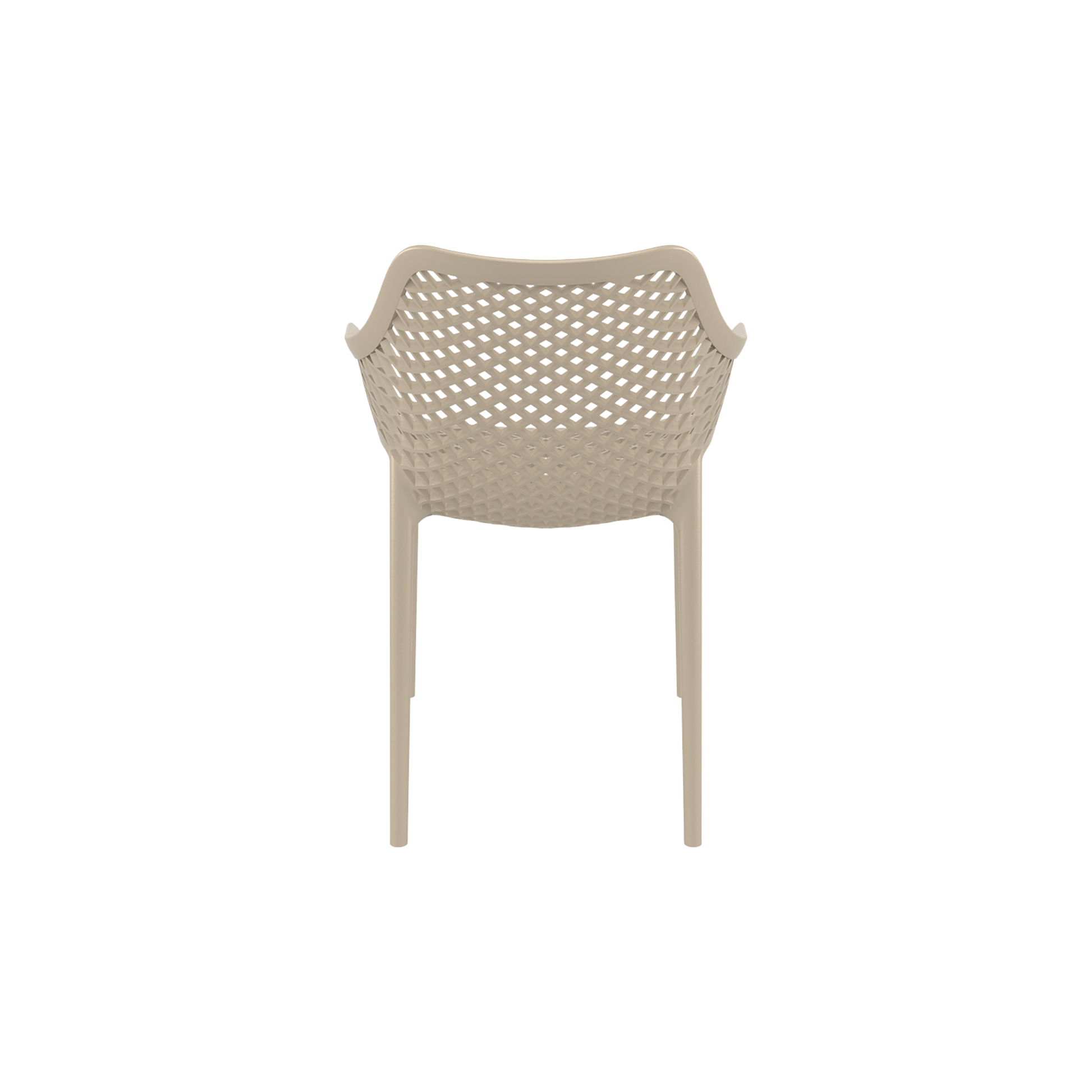 Air XL Armchair Taupe Brown – Stackable Outdoor Café Chair for Coffee Shops, Patios & Home Gardens (Copy)