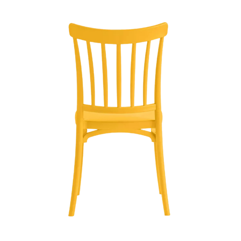 Polypropylene Caffe/Bistro Stacking Chair Yellow