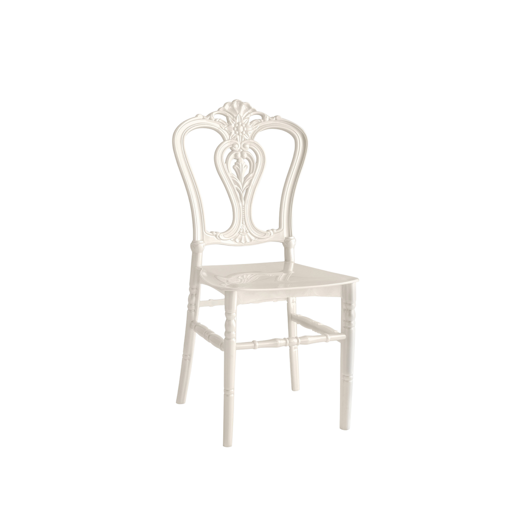 Chiavari Dylan Polypropylene Stacking Chair White