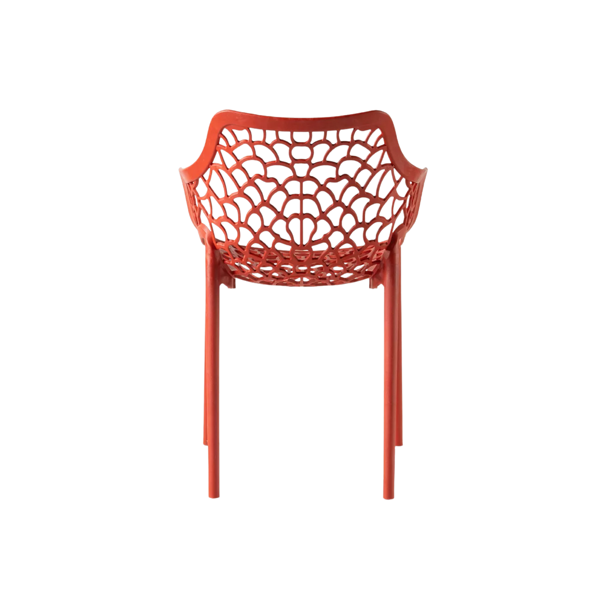 Viva Polypropylene Chair Red  – Stackable Commercial Outdoor Seating