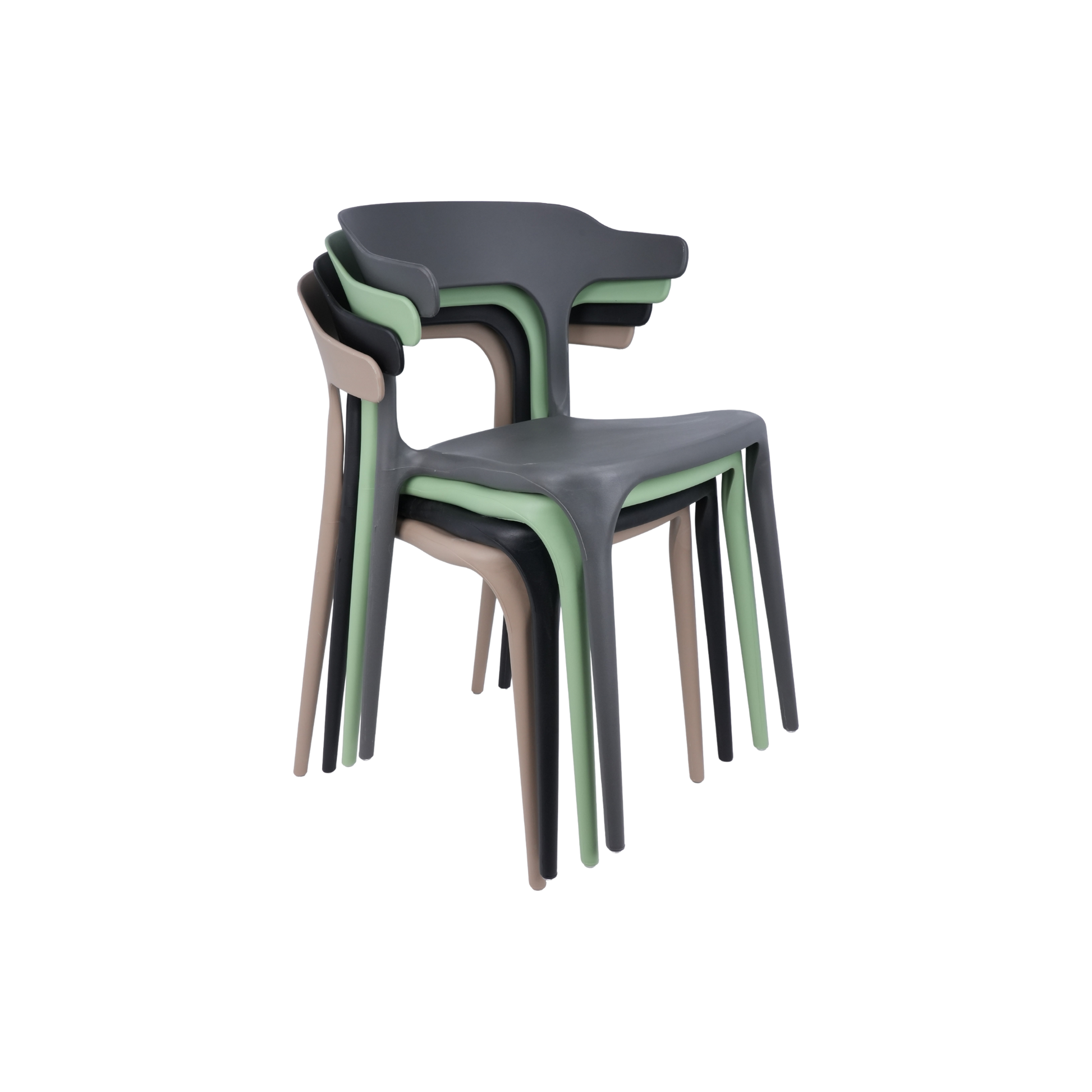 Amalfi Stackable Polypropylene Chair Cream for Cafés, Beach Bars, Pubs, Restaurants & Gardens