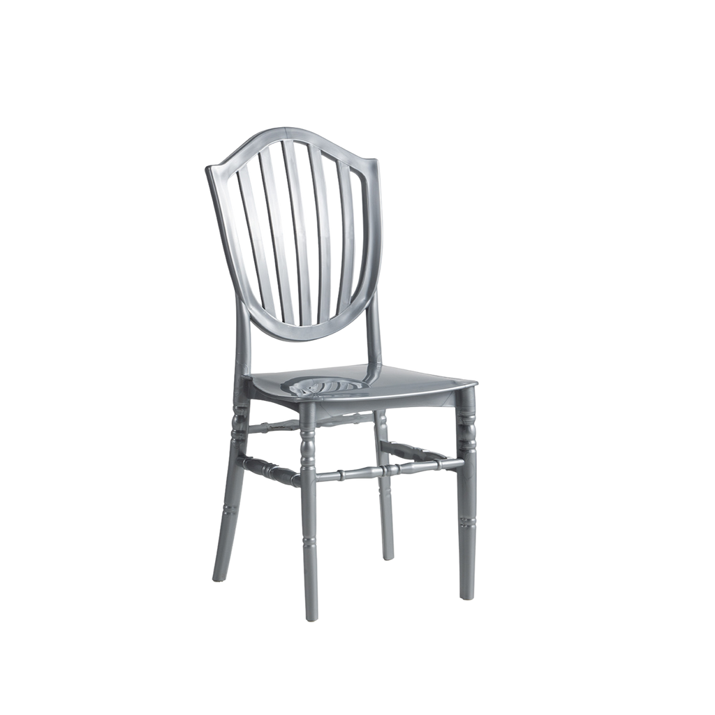 Chiavari Vasto Stacking Polypropylene Chair Silver