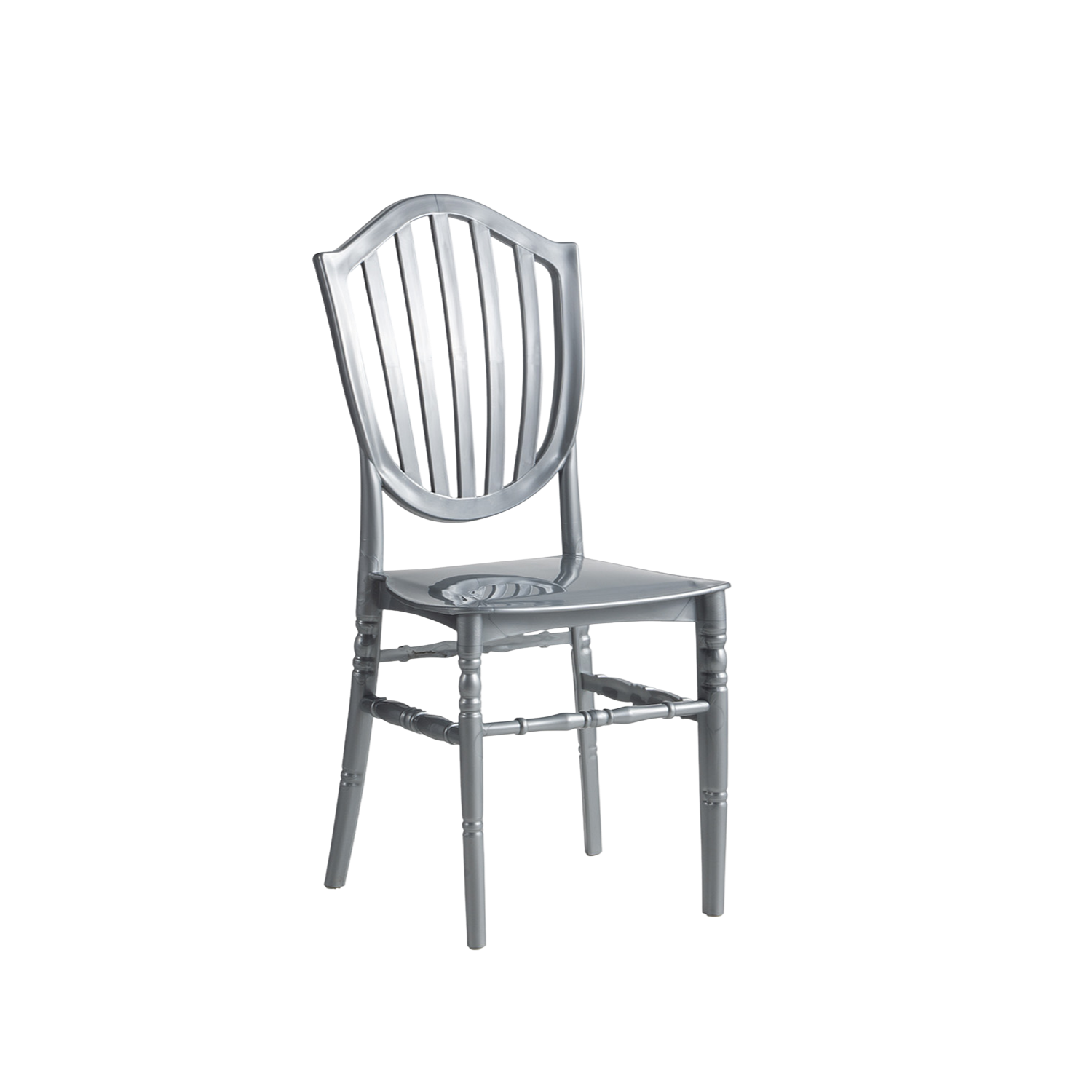 Chiavari Vasto Stacking Polypropylene Chair Silver
