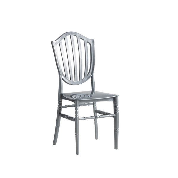 Chiavari Vasto Stacking Polypropylene Chair Silver