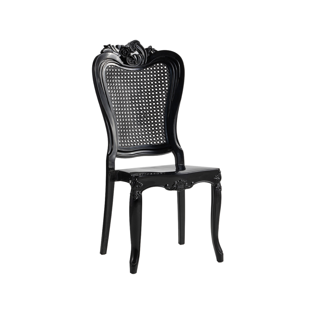Chiavari Enigma Stacking Polypropylene Chair Black