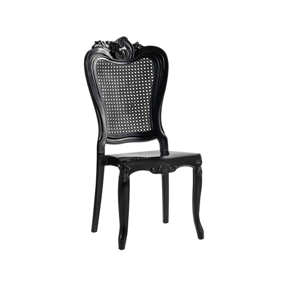 Chiavari Enigma Stacking Polypropylene Chair Black