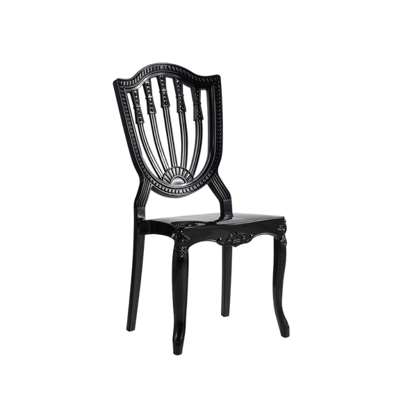Chiavari Divine Stacking Polypropylene Lounge Chair Black