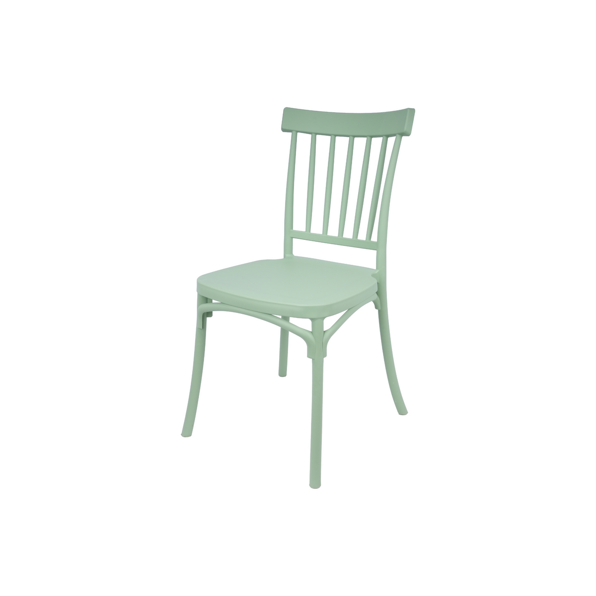Standard Polypropylene Café Chair Sage For Indoor & Outdoor Commercial Seating