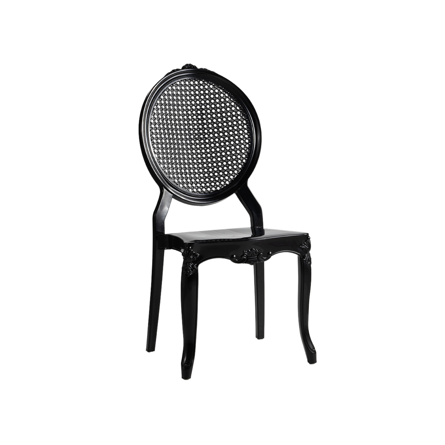 Chiavari Baron Stacking Polypropylene Chair Black