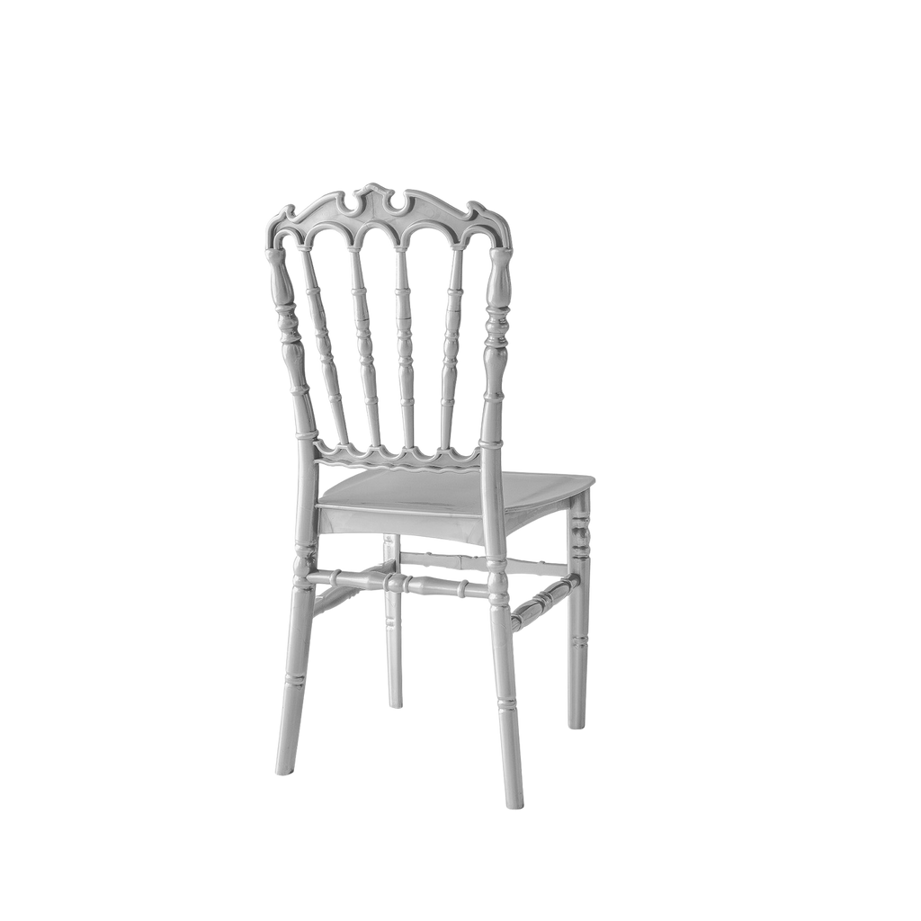 Chiavari Ferman Stacking Polypropylene Chair Silver