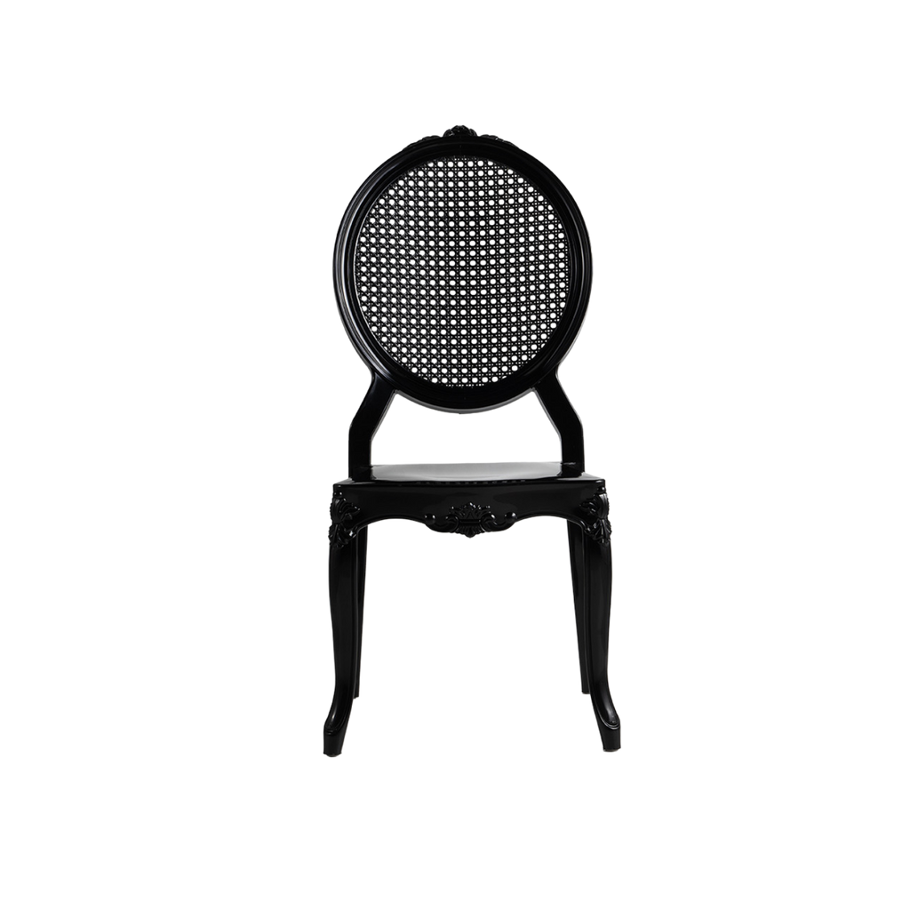 Chiavari Baron Stacking Polypropylene Chair Black
