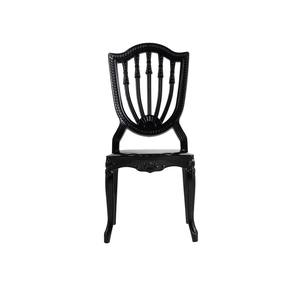 Chiavari Divine Stacking Polypropylene Lounge Chair Black