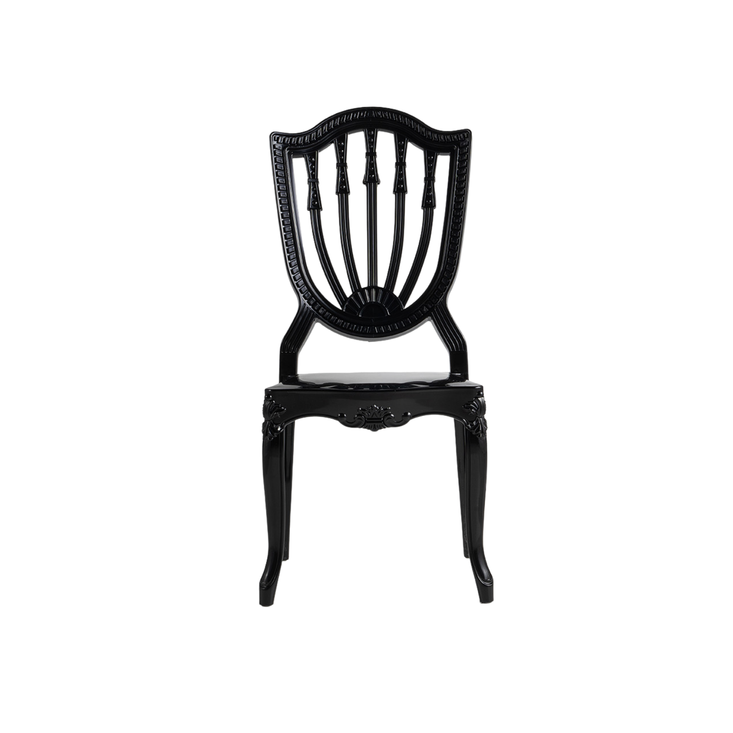 Chiavari Divine Stacking Polypropylene Lounge Chair Black