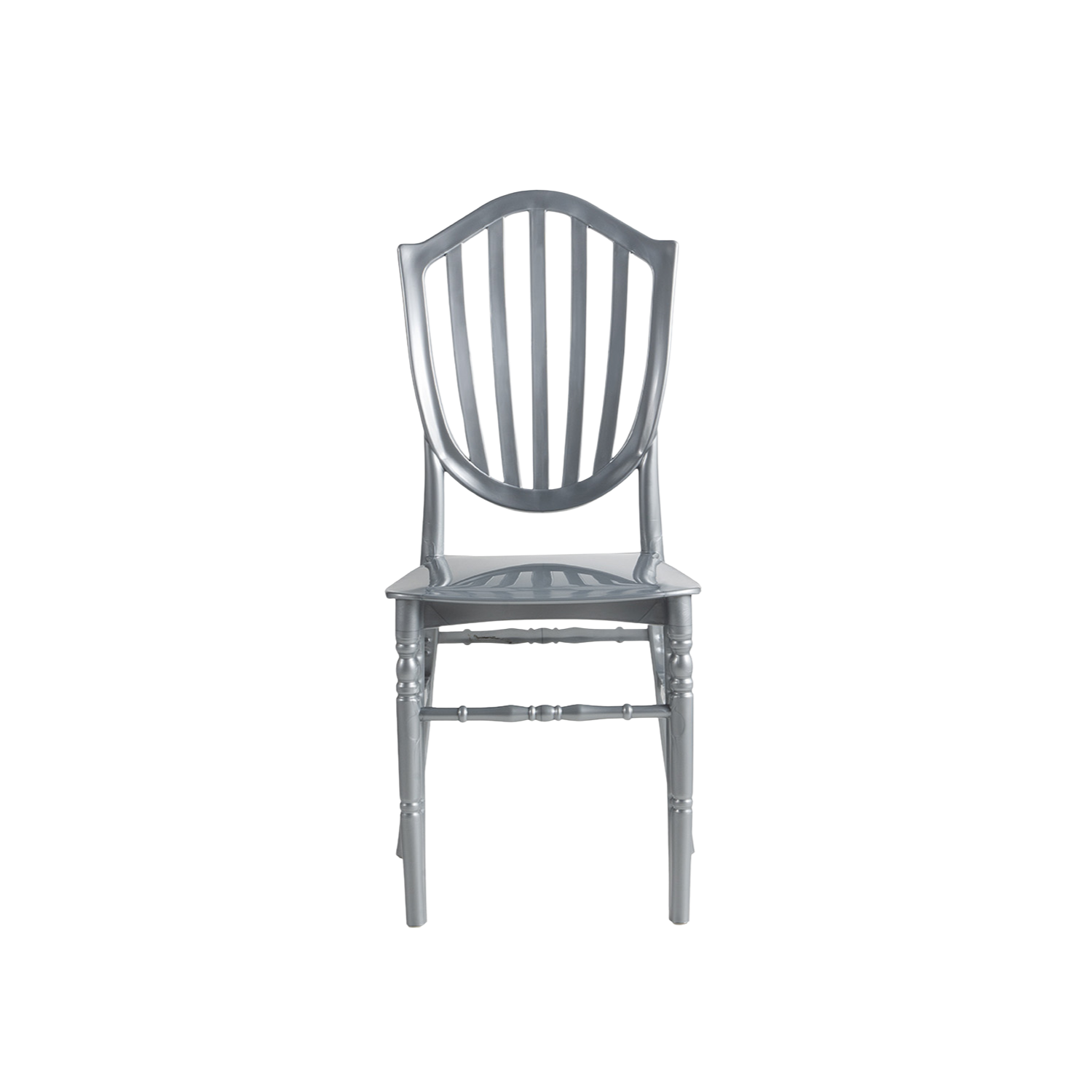 Chiavari Vasto Stacking Polypropylene Chair Silver
