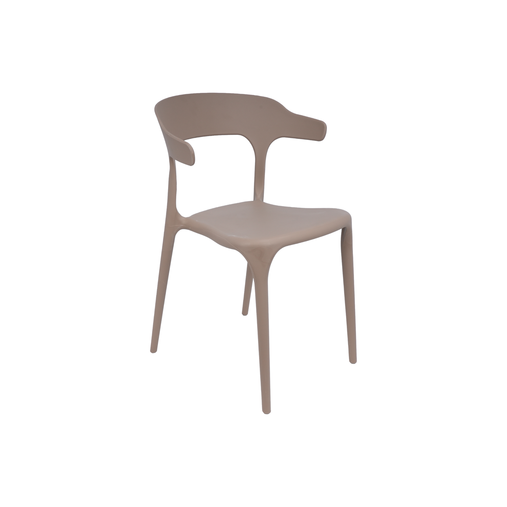 Amalfi Stackable Polypropylene Chair Cream for Cafés, Beach Bars, Pubs, Restaurants & Gardens