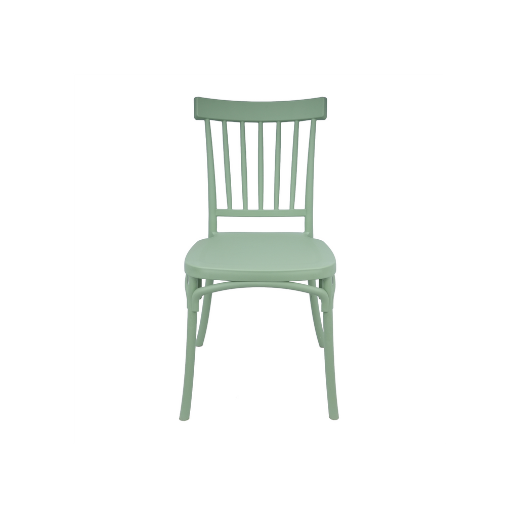 Standard Polypropylene Café Chair Sage For Indoor & Outdoor Commercial Seating