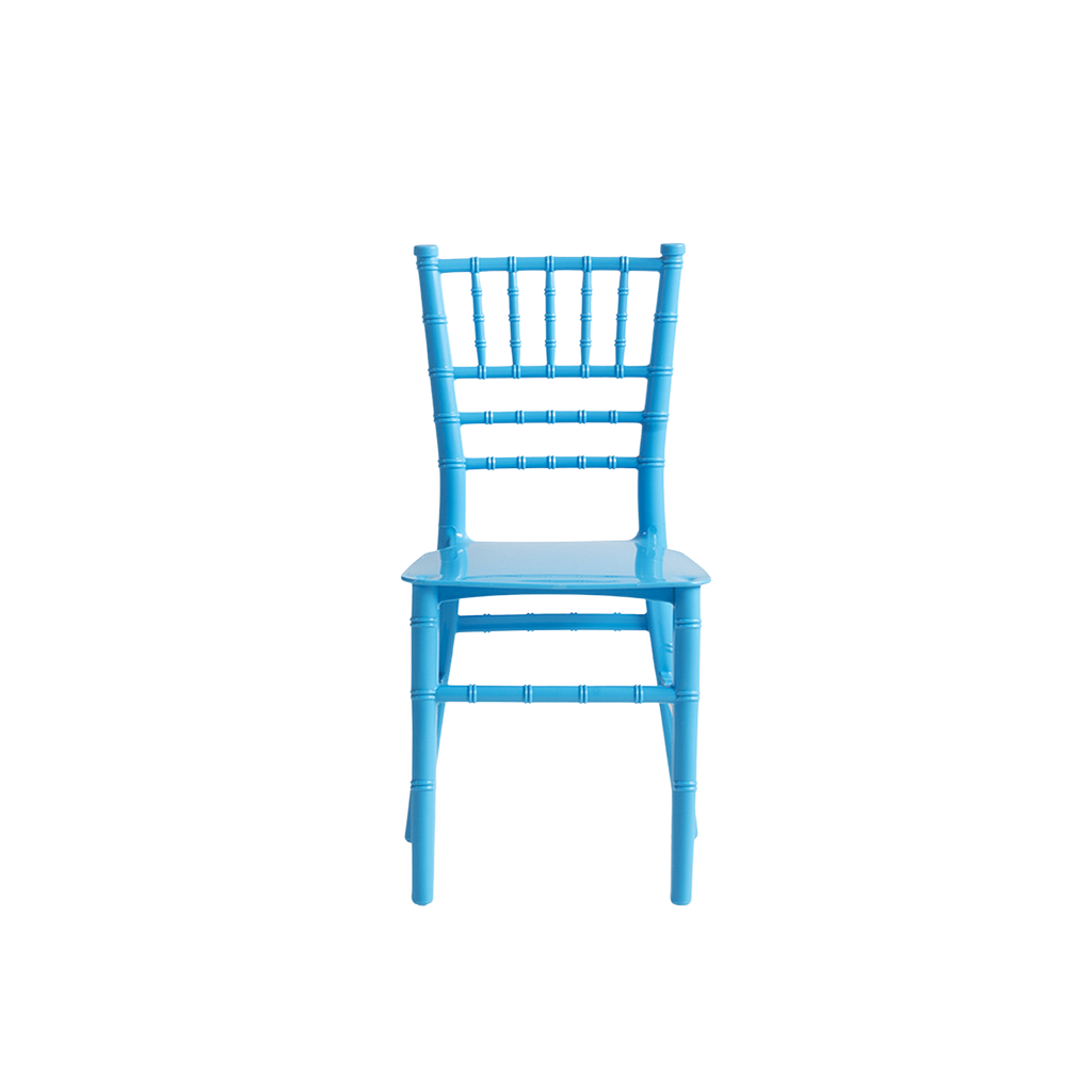 Chiavari Tiffany Kids Stacking Chair Polypropylene Cyan
