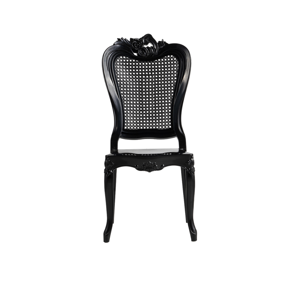 Chiavari Enigma Stacking Polypropylene Chair Black