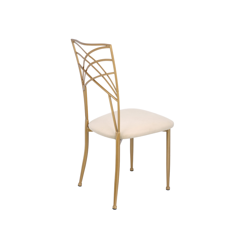 Chameleon Steel Event Stacking Chair Gold White