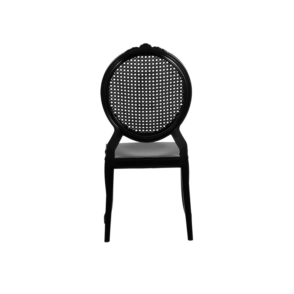 Chiavari Baron Stacking Polypropylene Chair Black