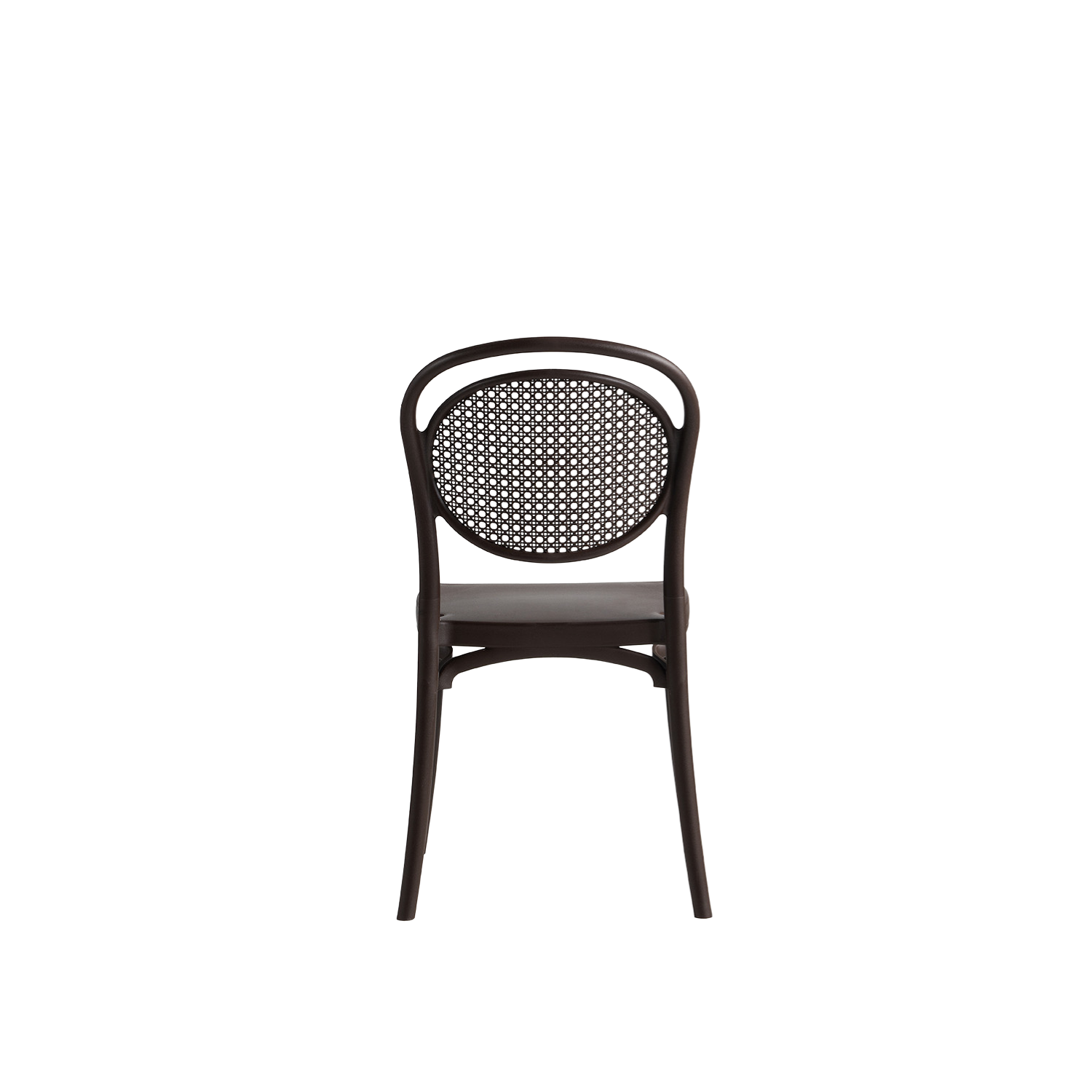 Sera Caffe/Bistro Polypropylene Stacking Chair Brown