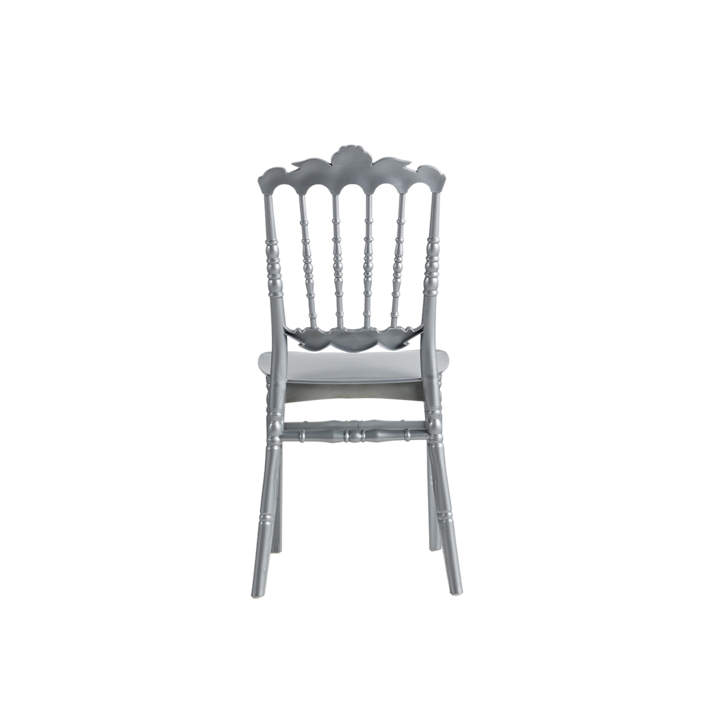 Chiavari Lepo Stacking Polypropylene Chair Silver