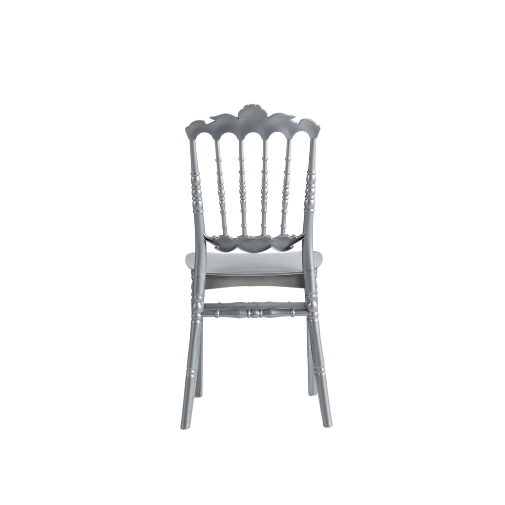 Chiavari Lepo Stacking Polypropylene Chair Silver