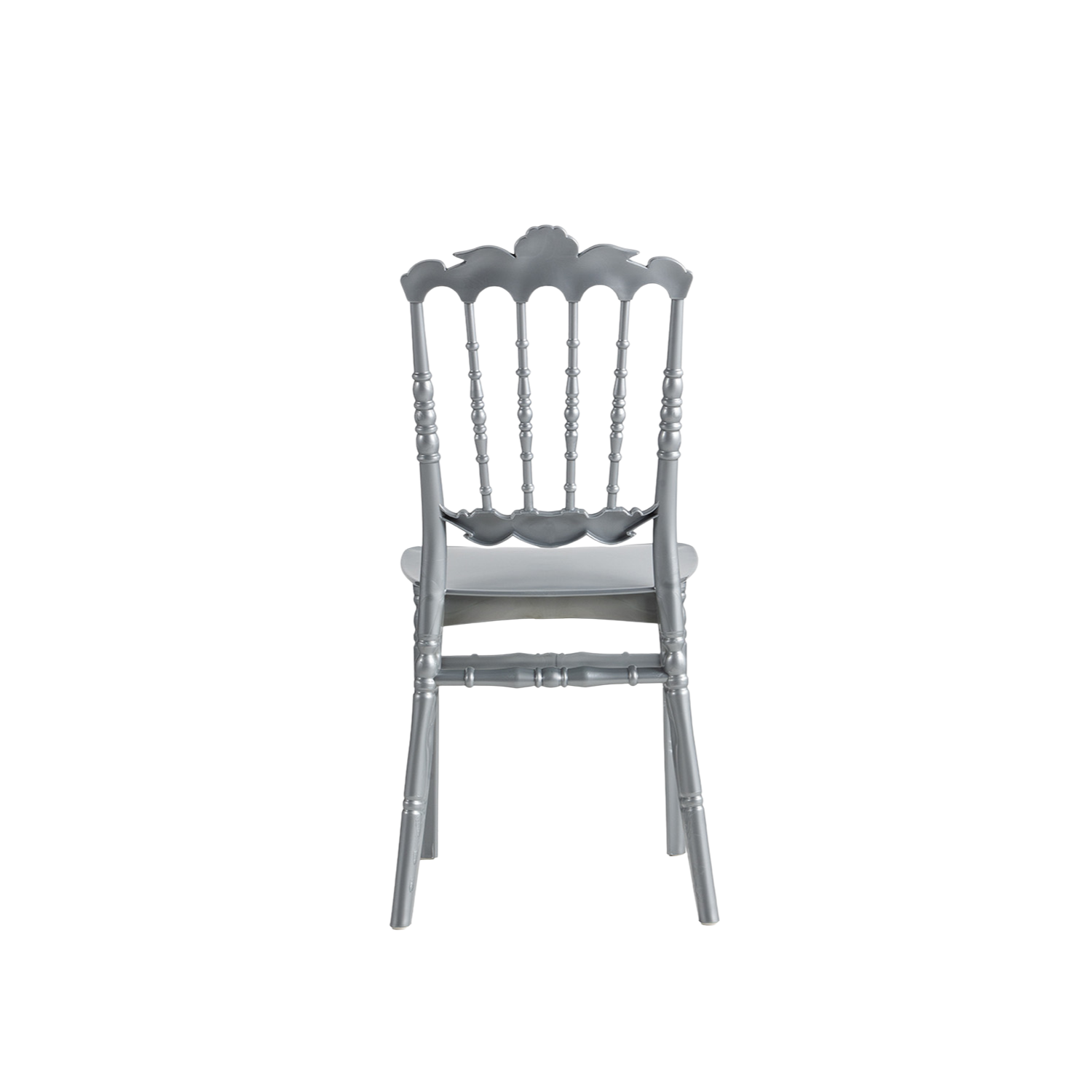 Chiavari Lepo Stacking Polypropylene Chair Silver