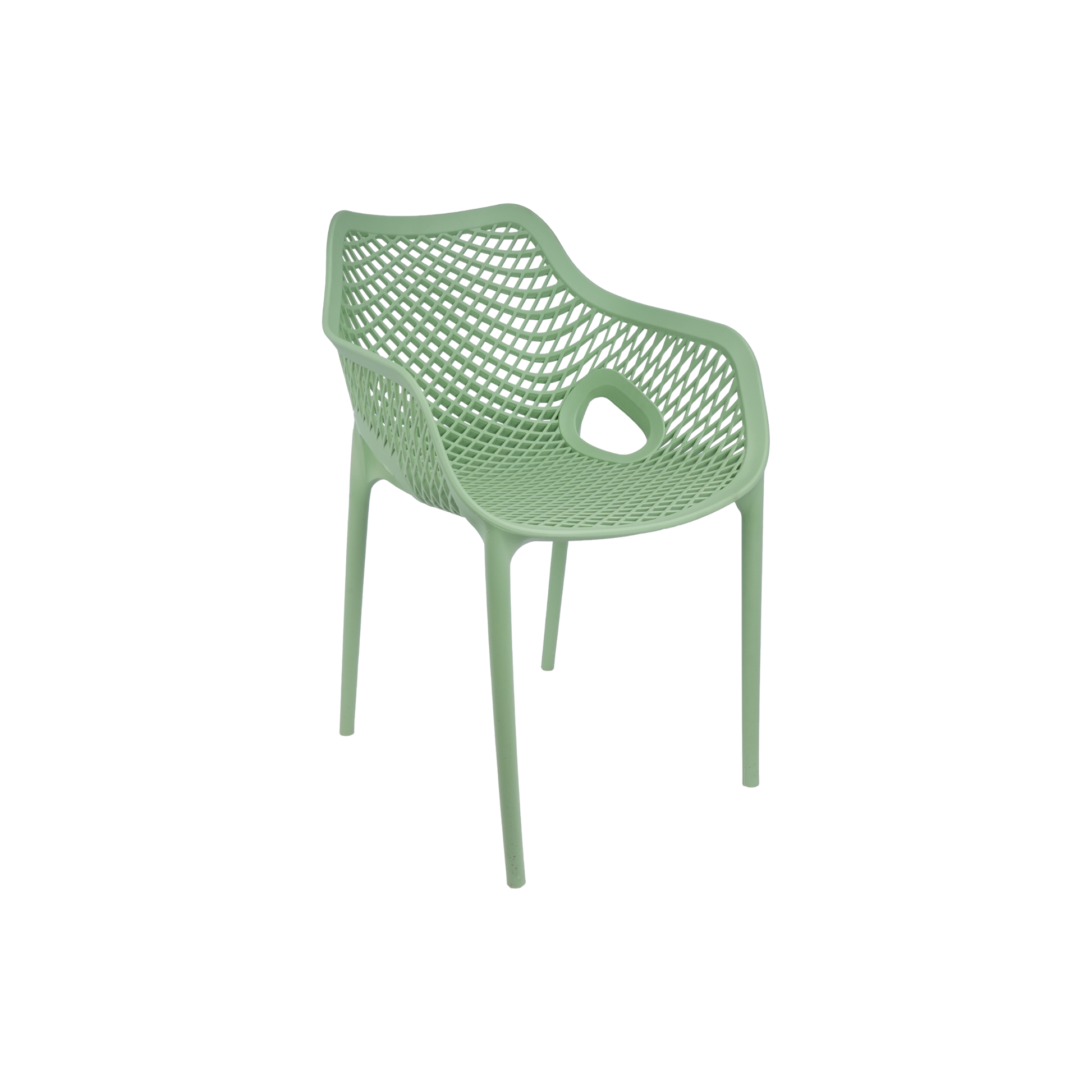 Air XL Armchair Sage Green – Stackable Outdoor Café Chair for Coffee Shops, Patios & Home Gardens (Copy)