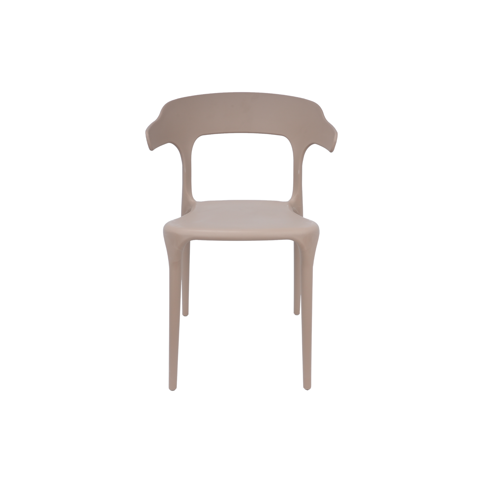 Amalfi Stackable Polypropylene Chair Cream for Cafés, Beach Bars, Pubs, Restaurants & Gardens