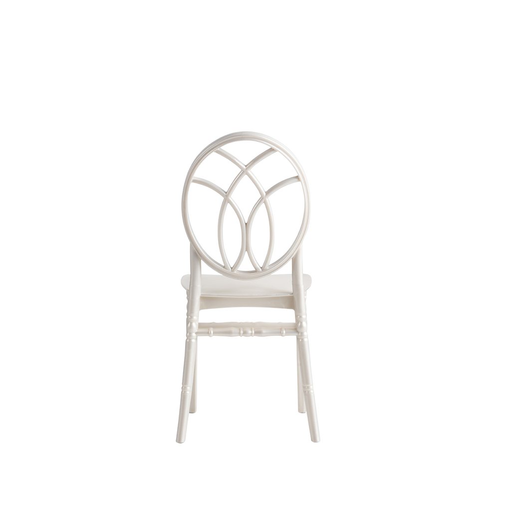 Chiavari Gala Polypropylene Stacking Chair Pearl