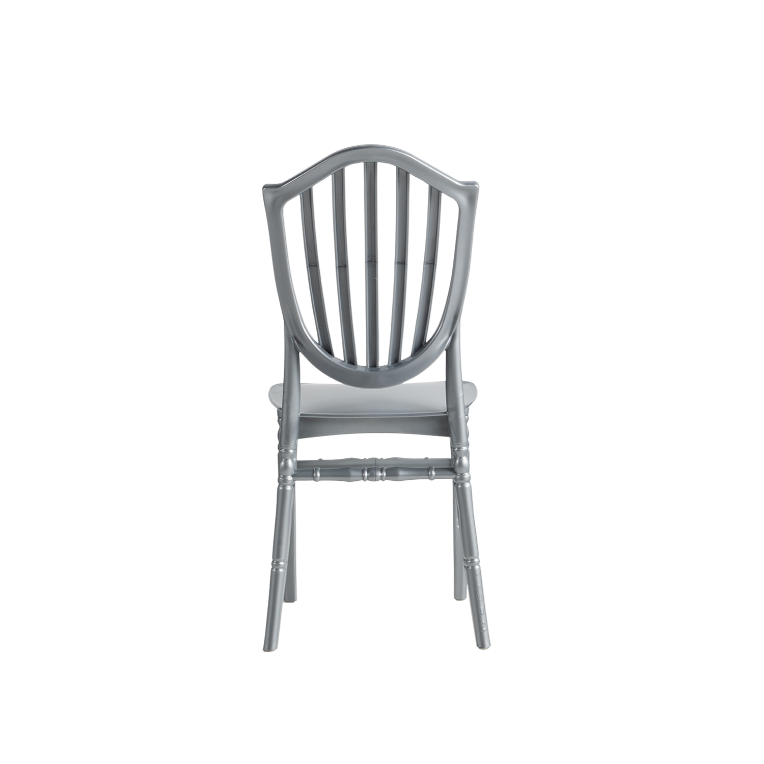Chiavari Vasto Stacking Polypropylene Chair Silver