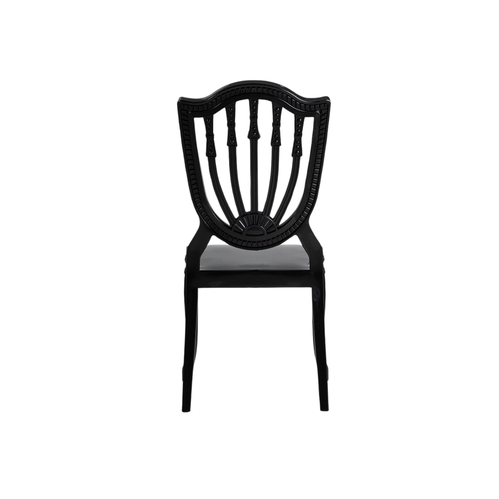 Chiavari Divine Stacking Polypropylene Lounge Chair Black