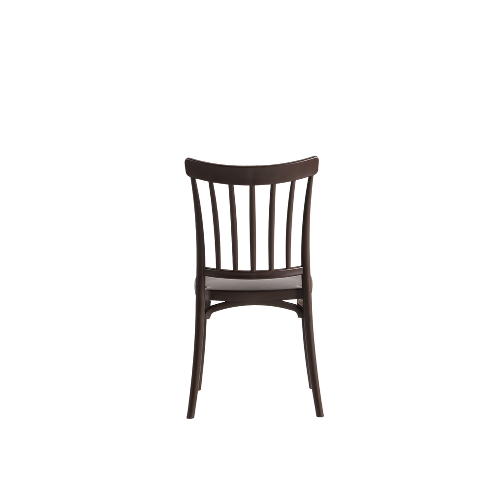 Polypropylene Caffe/Bistro Stacking Chair Brown