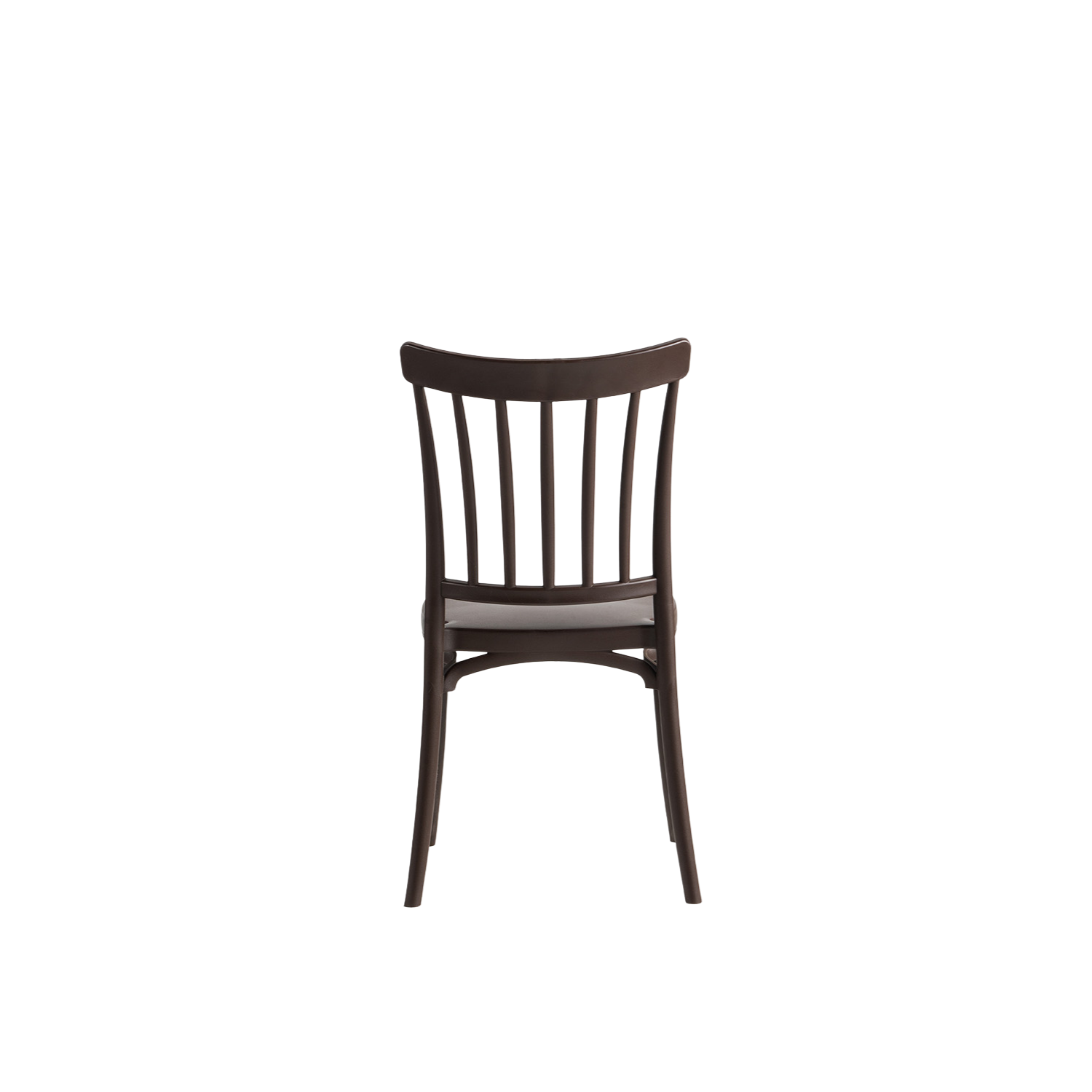 Polypropylene Caffe/Bistro Stacking Chair Brown