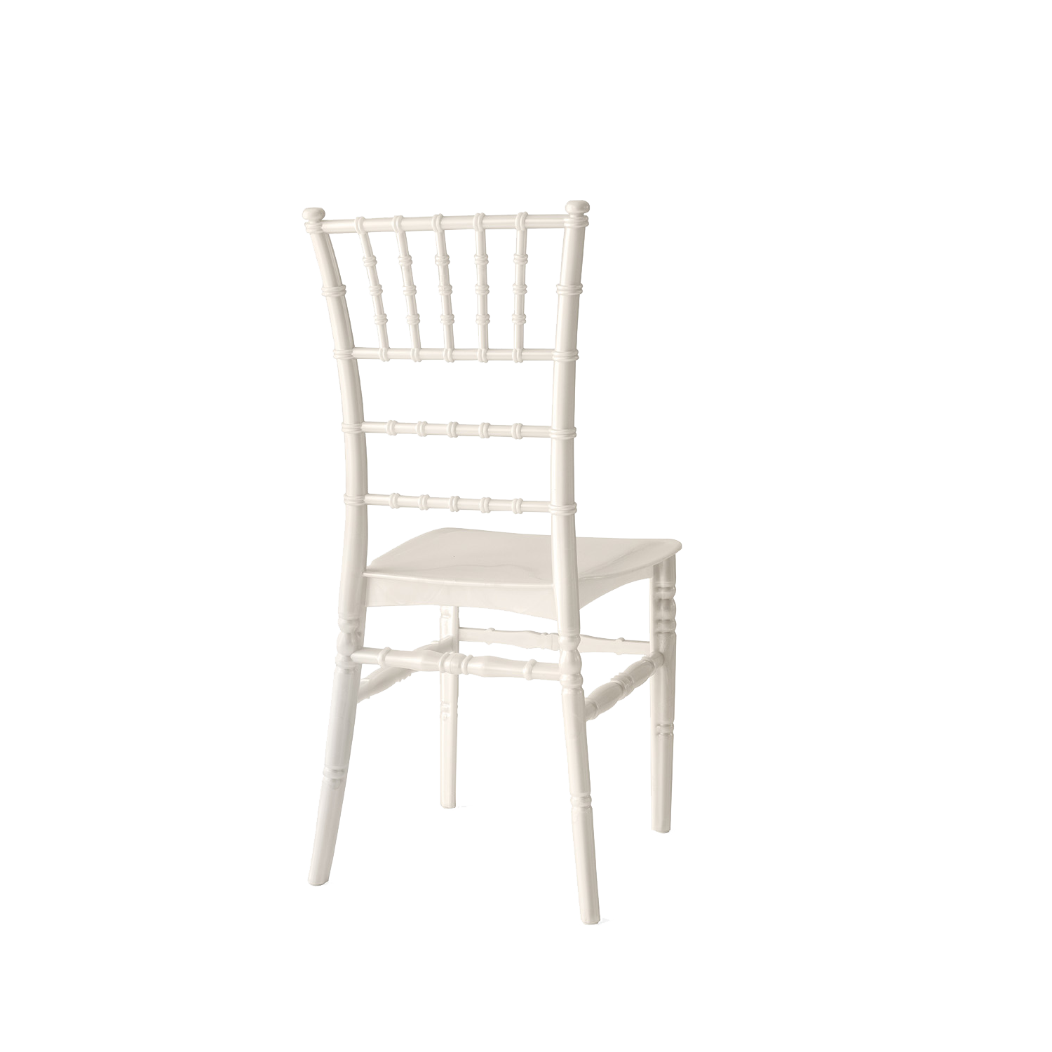 Chiavari Tiffany Polypropylene Stacking Chair Ivory