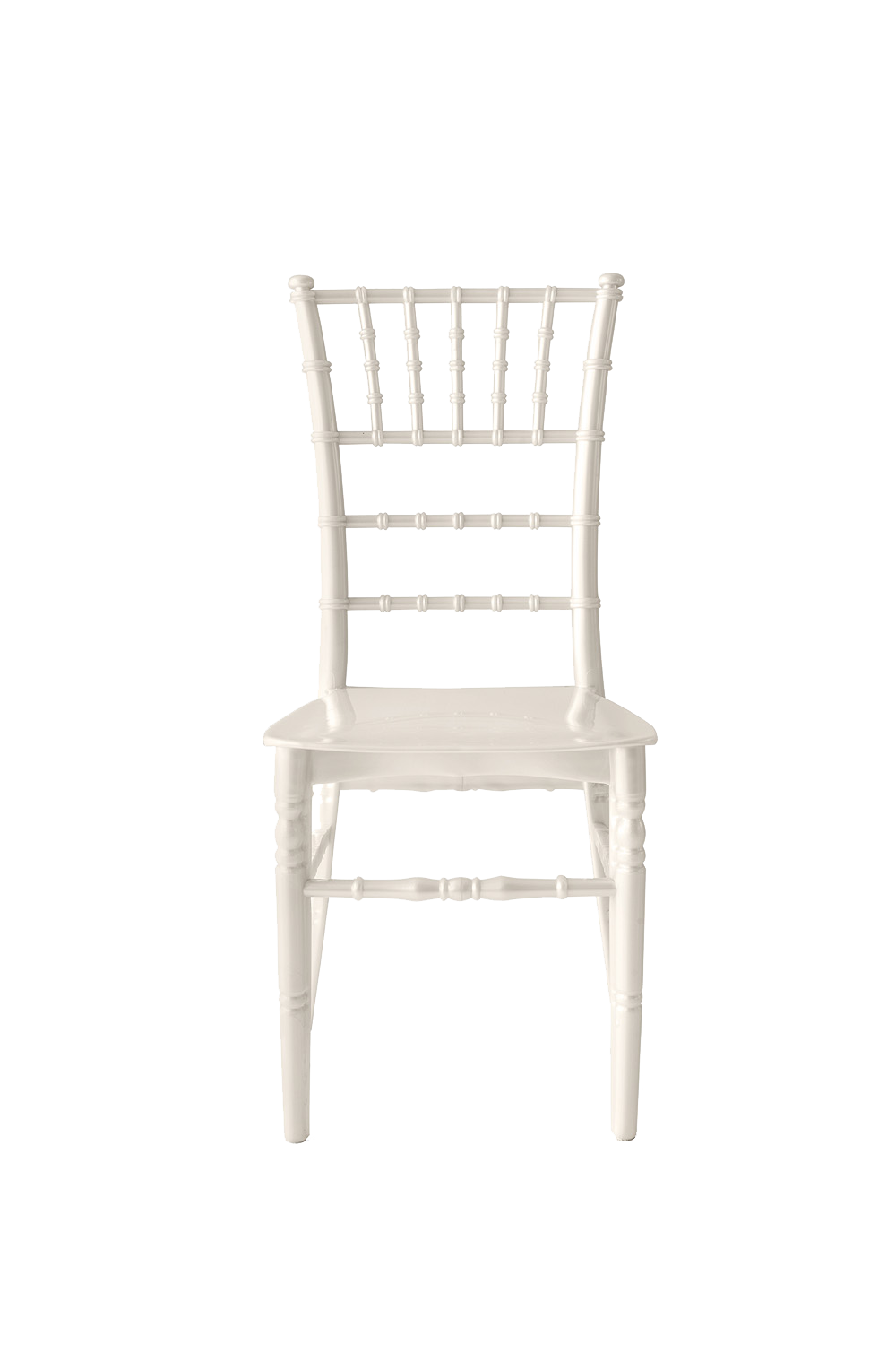 Chiavari Tiffany Polypropylene Stacking Chair Ivory