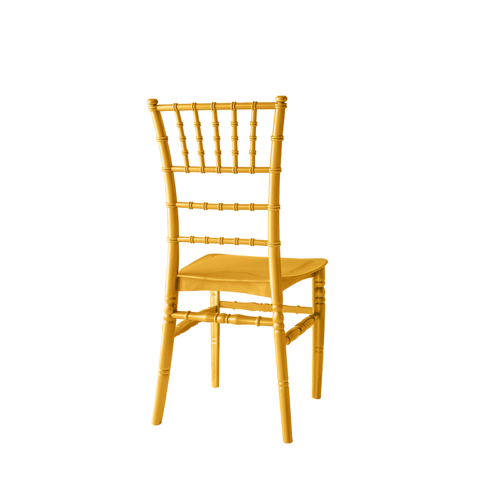 Chiavari Tiffany Polypropylene Stacking Chair Gold
