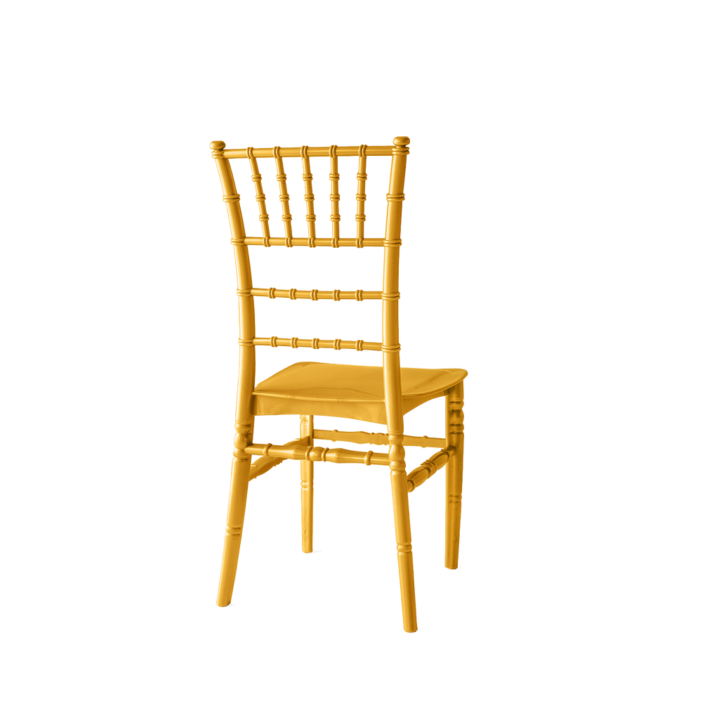 Chiavari Tiffany Polypropylene Stacking Chair Gold