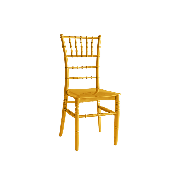 Chiavari Tiffany Polypropylene Stacking Chair Gold