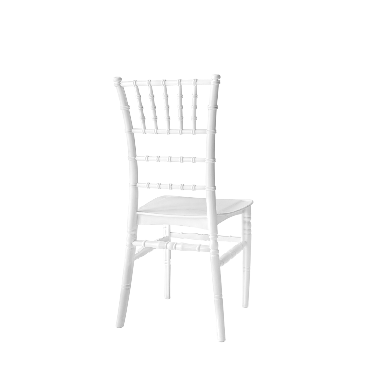 Chiavari Tiffany Polypropylene Stacking Chair White