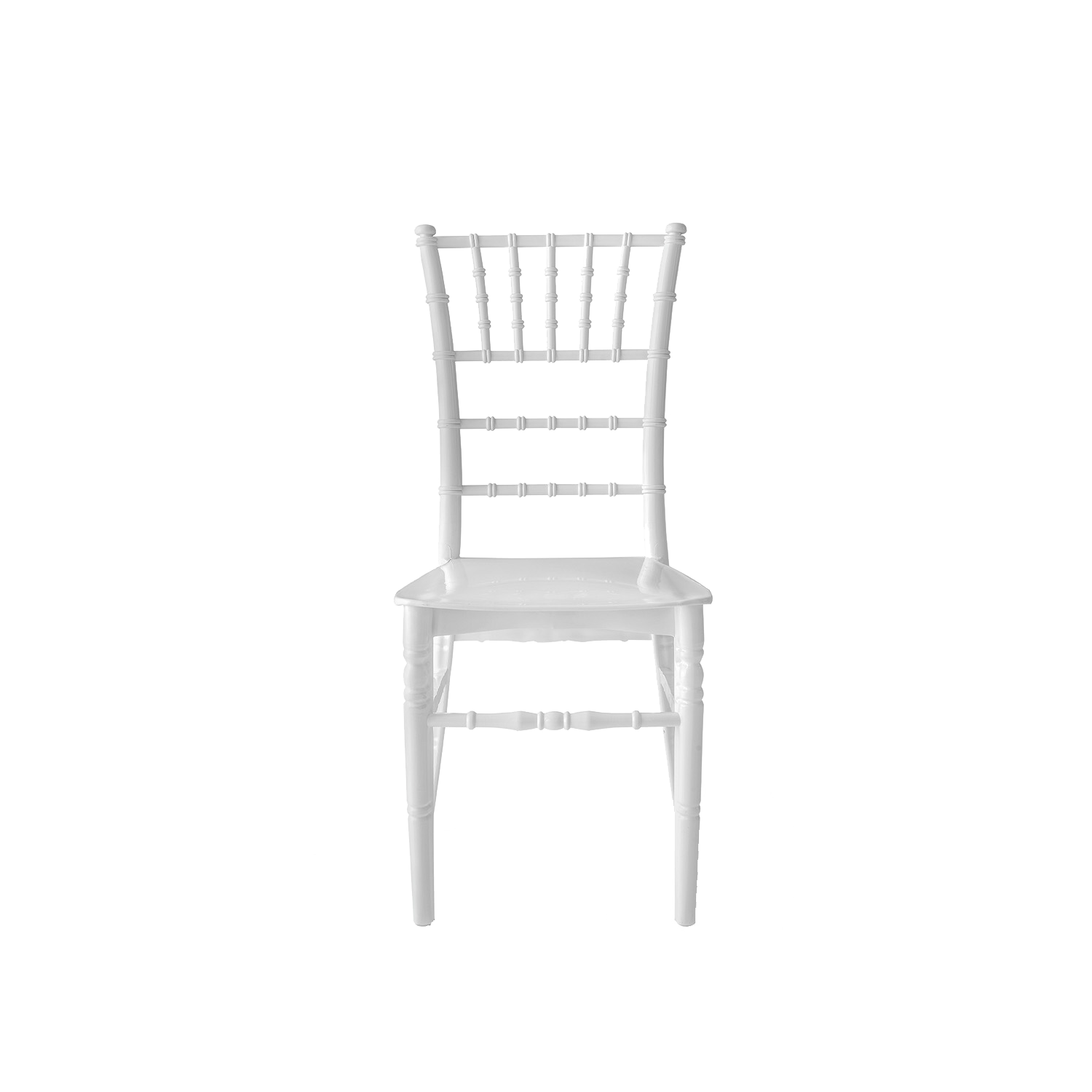 Chiavari Tiffany Polypropylene Stacking Chair White