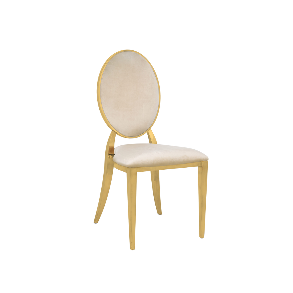 Washington Plus Upholstery Stacking Chair Velvet - Beige
