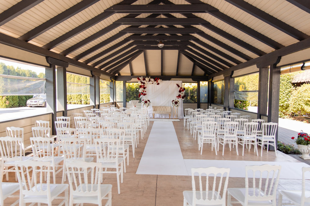 Chiavari Napoleon Polypropylene Stacking Chair White