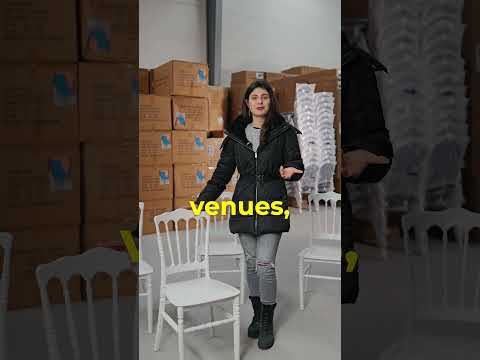 Chiavari Napoleon Polypropylene Stacking Chair Black