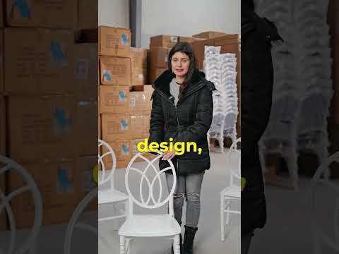 Chiavari Gala Polypropylene Stacking Chair Black