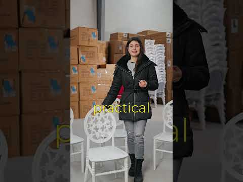 Chiavari Nozze  Polypropylene Stacking Chair Black