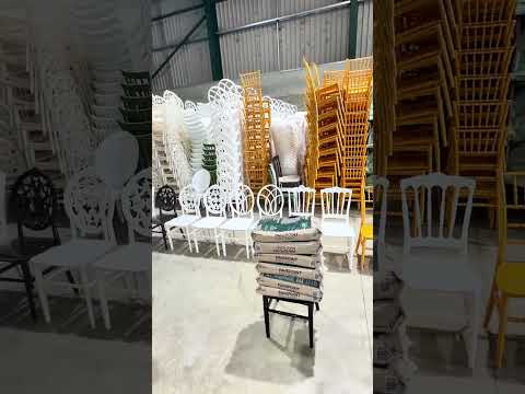 Chiavari Tiffany Polypropylene Stacking Chair White