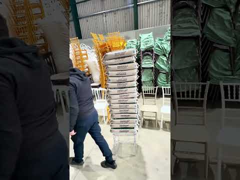 Chiavari Tiffany Polypropylene Stacking Chair White